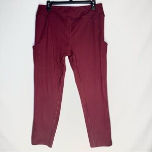 Lululemon High-Rise Leggings, Size 10 – Garnet